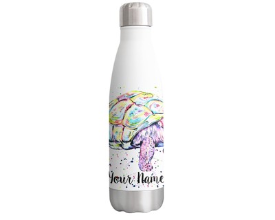 Schildkröte personalisierte individuelle Flasche mit Ihrem Text/Namen Schildkröte Meerestiere 500ml
