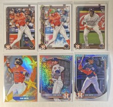 Topps Bowman 2025 Cam Smith Rookie 6 Card Lot Astros Stars Chrome Mojo