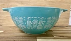 Pyrex Amish Butterprint Turquoise Cinderella Nesting Mixing Bowl 4 Quart #444