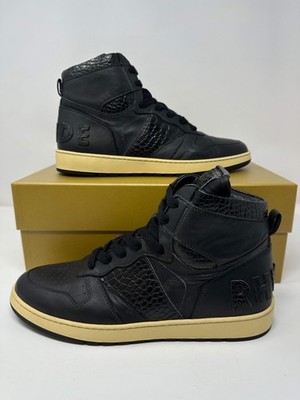 RHUDE Authentic Rhecess High Black Croc Sneaker MSRP:$685.00 Size 8 Mens Shoe