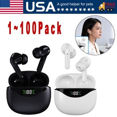 Bluetooth Earbuds Headset 5.3 Wireless Noise Cancelling Trucker Waterproof Lot