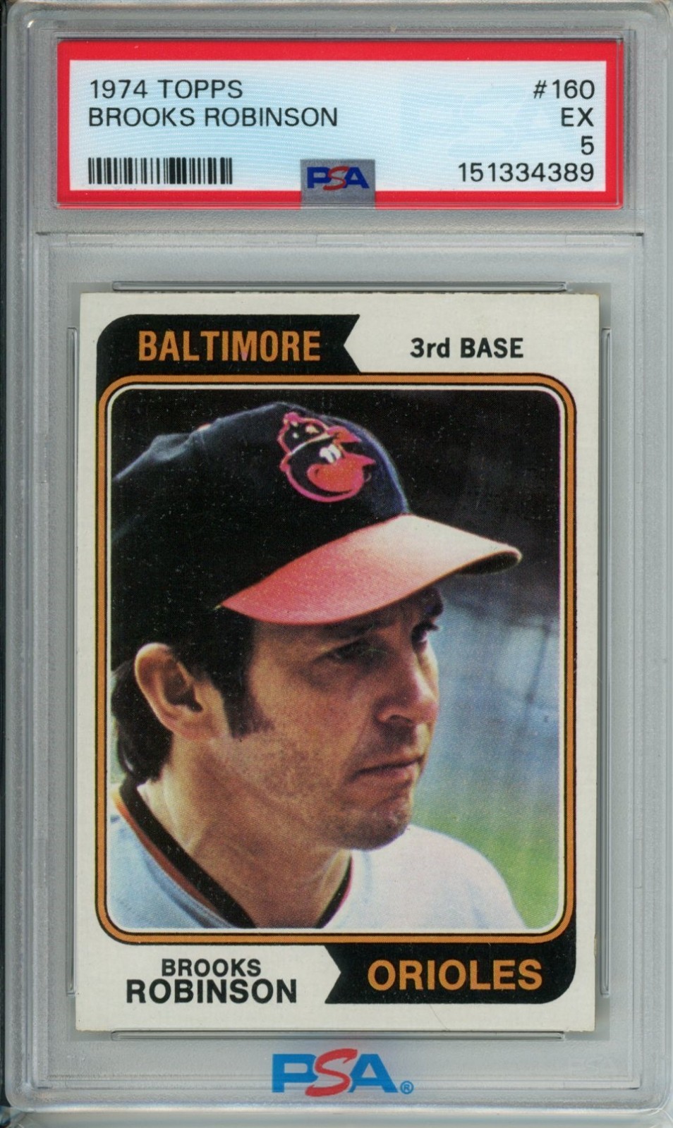 Brooks Robinson 1974 Topps #160 PSA 5 Baltimore Orioles