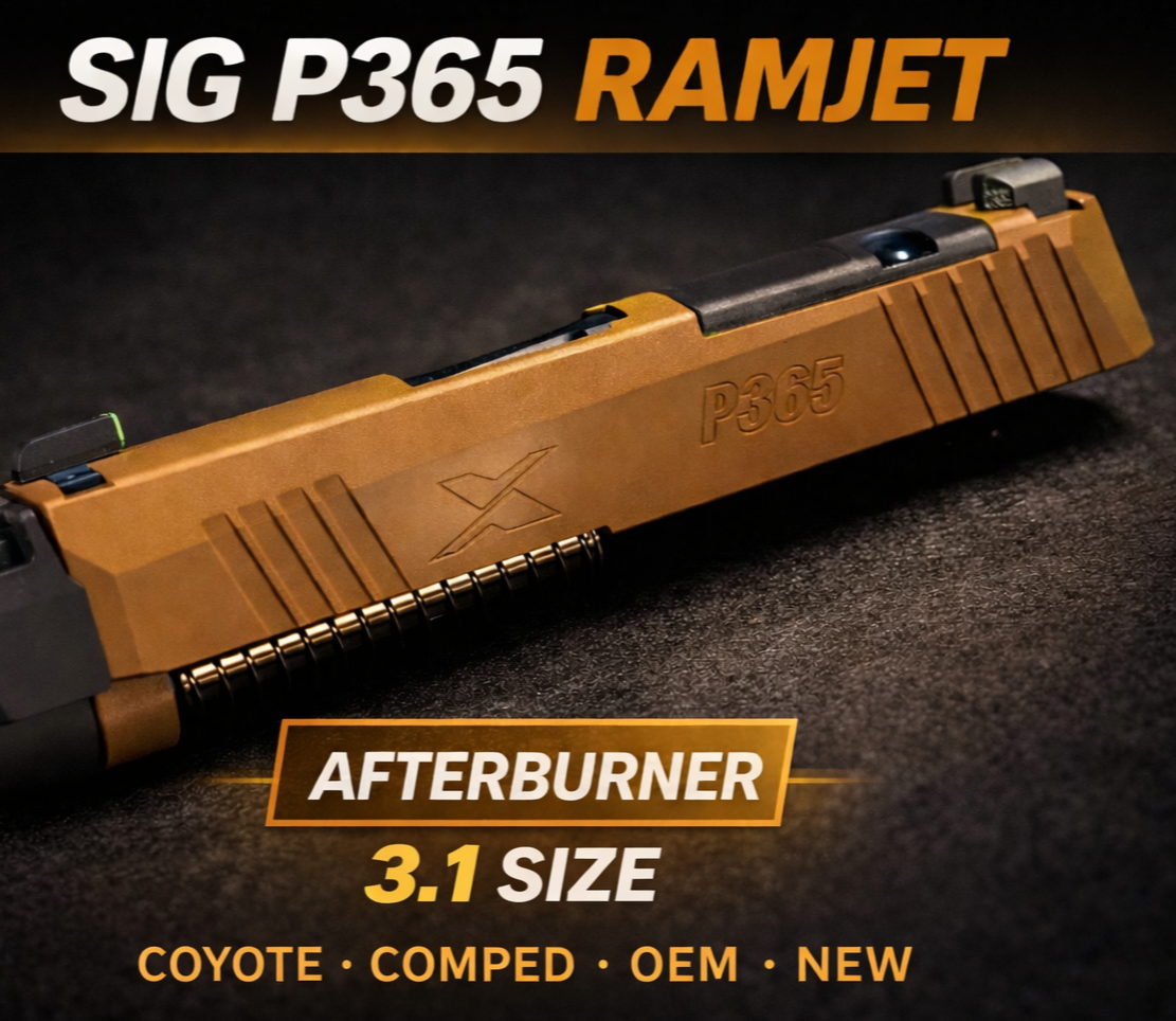 SIG P365x 3.1 Complete Slide with RADIAN RAMJET AFTERBURNER comp
