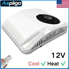 12V Electric Air Conditioner Cool&Heat All in one AC Unit for RV Boat Bus Truck