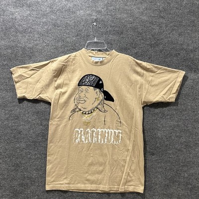Vintage 00 s Bootleg Platinum Fubu Fat Albert Beige Short Sleeve T-Shirt Size XL
