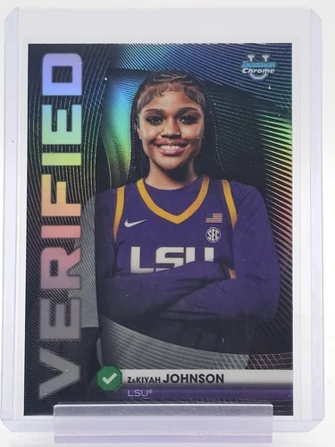 ZAKIYAH JOHNSON 2025-26 BOWMAN CHROME VERIFIED REFRACTOR ROOKIE Q2045
