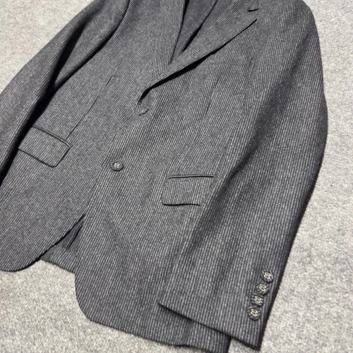 Officine Générale 100% Wool Chalkstripe Jacket Sport Blazer Men EU 50 US 40 Gray image 5