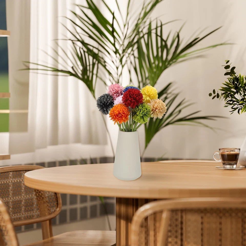 12 Piezas Crisantemos Artificiales Flores Falsas para Decoración del Hogar, Blanco Foto 4 de 4