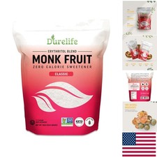 Monk Fruit Sweetener, 10 lb Bulk - Keto and 1:1 Zero Calorie Sugar Substitute