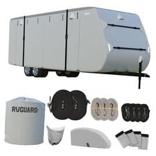 RV Cover, Travel Trailer Cover fits for 27' - 30' RV, 6 Layers Anti-UV