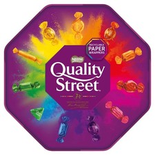 Quality Street Chocolate Tub 550g Assorted Milk And Dark Chocolate BBD: April 26