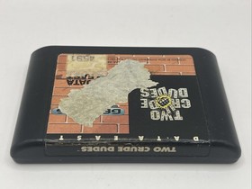 Two Crude Dudes Sega Genesis Video Game Cartridge Only - Tested & Working