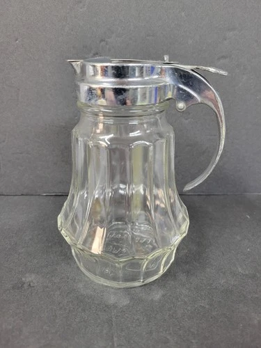 Vintage Federal Housewares Syrup Dispenser Chrome Lid Chicago 45