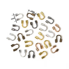 100Pcs U Shape Wire Guards Loops Cable Protector for Jewelry Making Bracelet