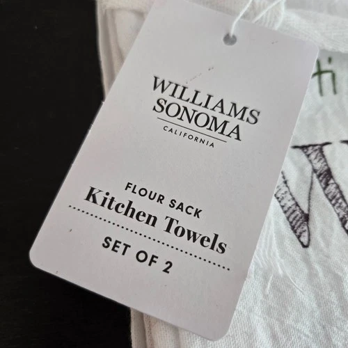 Williams Sonoma Flour Sack Kitchen Towels - Thumbnail 3