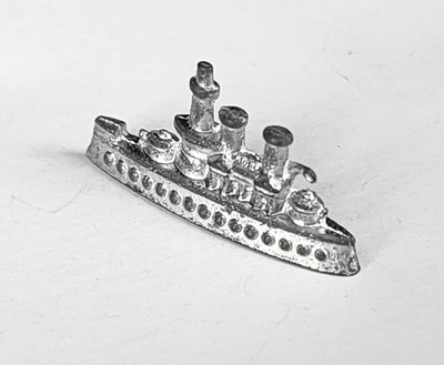 1924 Vintage Premium Cracker Jack Prize Toy Battle Ship Stand Up