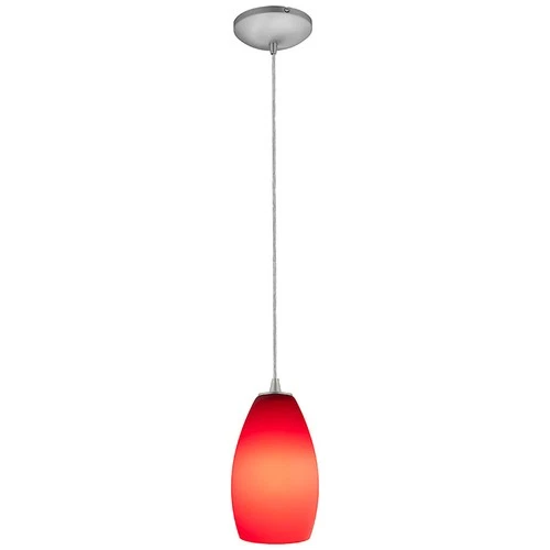 Access Lighting 28012-3C/RED Champagne 1 Light LED Pendant - 5"W - Silver - Picture 8 of 9