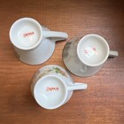 3 vintage porcelain floral teacups, gold trim Japan, delicate hand-painted — photo 10