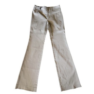 Gucci Tan Khaki Flared Buckle Waist Trousers Made in Italy Size 38