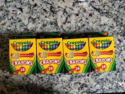 4 Packs Of 24 Crayola Crayons Assorted Colors New In Box