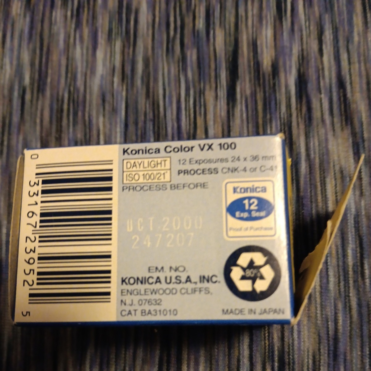 KONICA Color VX 100 ISO 35mm 135 Print Colour Film Camera 12 Exp