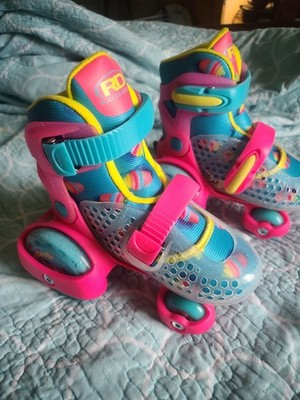 Roller Derby Unicorn 2 in 1 Adjustable Size 12-2 Four Wheel Girls Skates