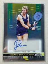 Genie Bouchard 2024 Topps Chrome Tennis Base Auto Autograph TCA-GBD