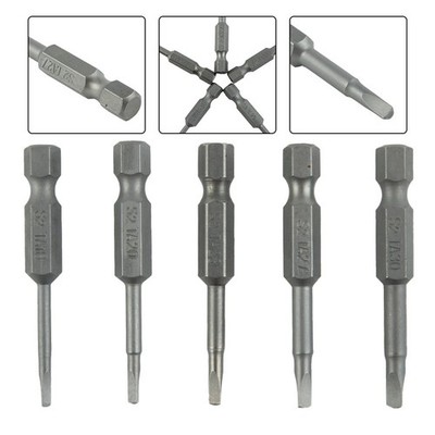 5 Pcs Magnetic Triangle Head Screwdriver Bits 1/4 Hex Shank Electric-Tools