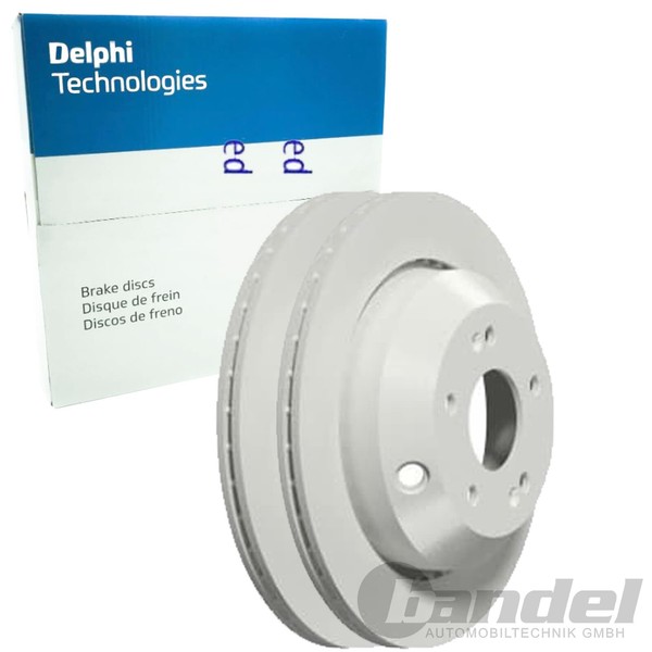 2X Delphi Bremsscheiben 314Mm BelÜFtet Hinten Passend FÜR KIA Sorento | BG5006C-image