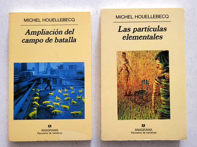 Michel Houellebecq lote de 2 libros.(SC,EX).ATTN:Ver notas y fotos.Anagrama.