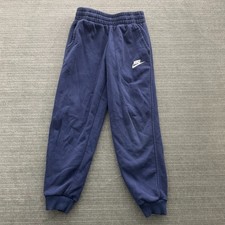 Nike Kids Sweatpants Boys S Navy Blue Fleece Lined Joggers