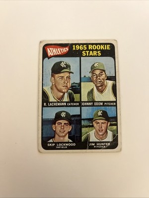 1965 Topps - High # Catfish Hunter, Blue Moon Odom, Skip Lockwood #526 (RC)