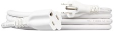 Amazon Basics Extension Cord, 6 Ft, 3 Prong Outlet Extender, 6 White