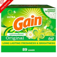 Gain Powder Laundry Detergent, Original Scent, 89 Loads, 82 Ounce (Pack of 1)