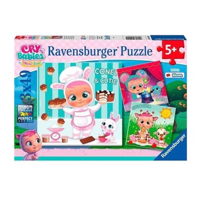 Ravensburger 05104 Cry Babies Puzzle 3 x 49 Teile, No Color