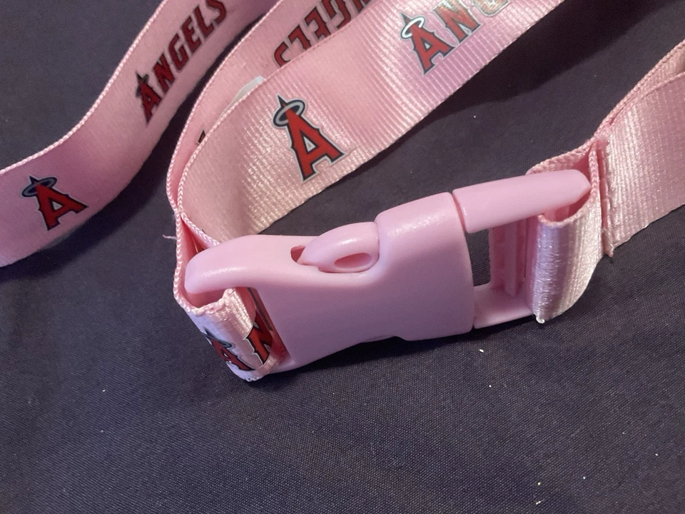 Los Angeles Angels Anaheim PINK Premium 2-sided Lanyard Keychain/Id Holder - Image 3 of 4