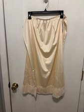 NWT Vintage Velrose Plus SZ 4X Elastic Waist Midi Slip Silky Feel