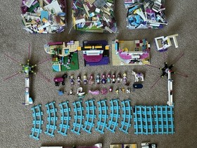 Lego Friends Lot 7+ Lbs - 41130 Amusement Park Minifigs Horses Retired Sets