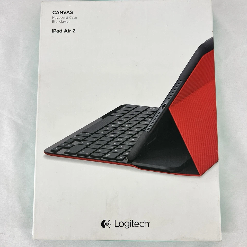 Logitech Canvas Keyboard Case for iPad Air 2 RED BRAND NEW - Image 2 of 4