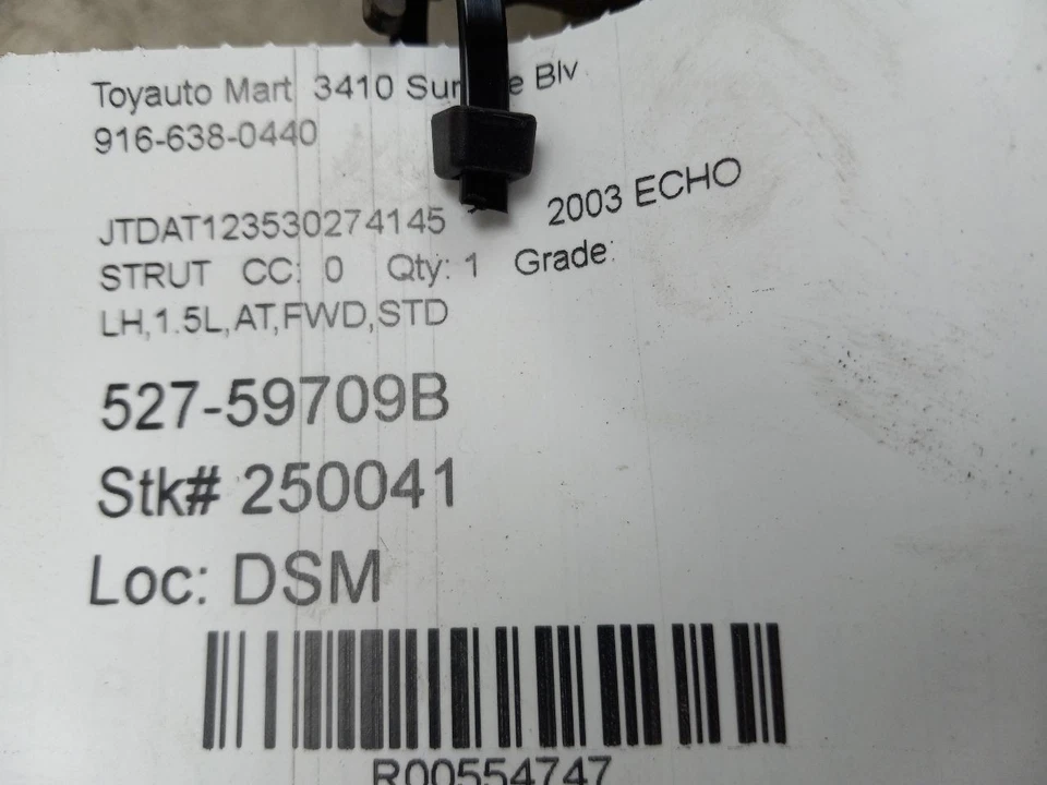 03 04 05 TOYOTA ECHO PUNTAL IZQUIERDO CONDUCTOR DELANTERO Foto 4 de 4