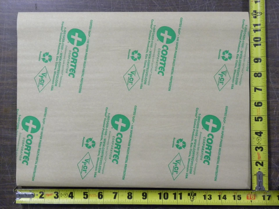 (Pack of 100 Sheets) Anti Rust VCI Paper Sheets 12"x16" - 30# - Cortec VpCI-146 - Image 2 of 4