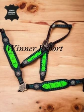 Western Tack Set Horse |  Green Tack Set