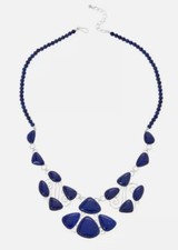 Jay King Gallery Collection Sterling Silv Freeform Lapis Lazuli 30