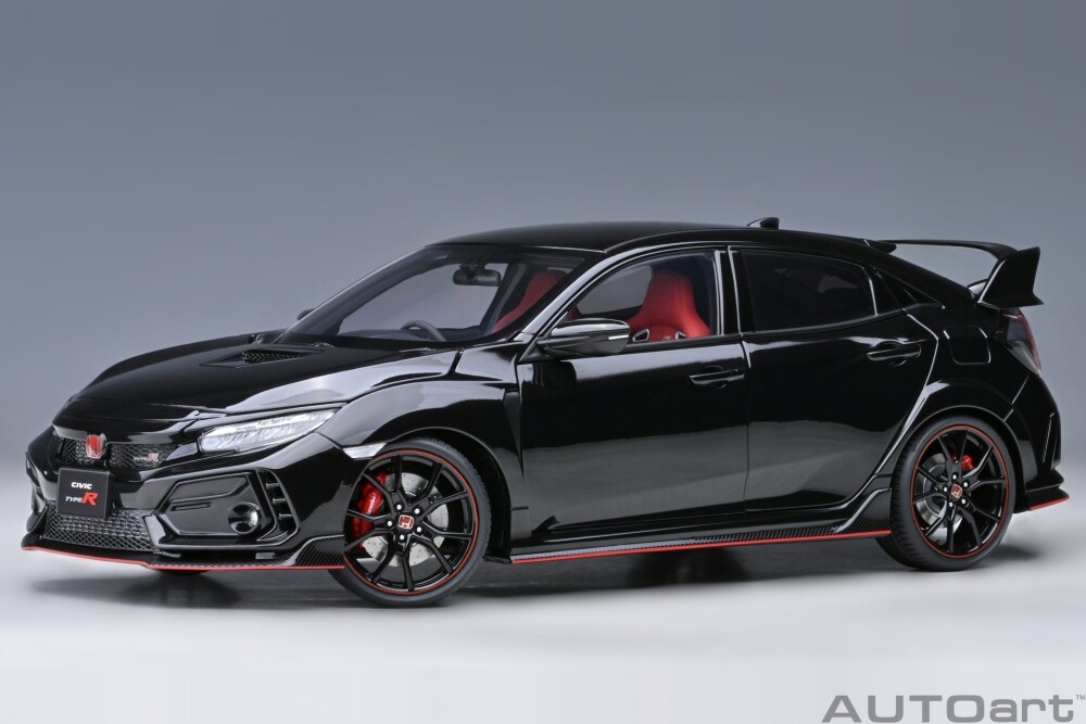 Honda Civic Type R FK8 2021 Nero Metallizzato Modellino 1:18