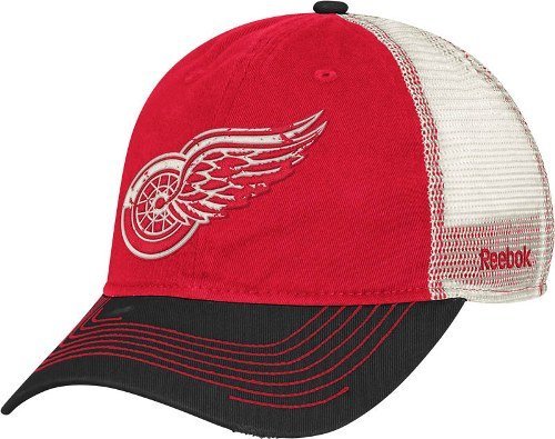 Gorra Detroit Red Wings NHL Reebok holgada ajustable con espalda de malla - Imagen 1 de 1