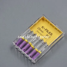 100 Kits Dental K-FILES Endo Root Canal File Stainless Steel Hand Use 10# 25mm