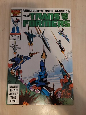 Transformers #21 Comic Book Marvel. 1st Print. Free Shipping.Very Good Condition