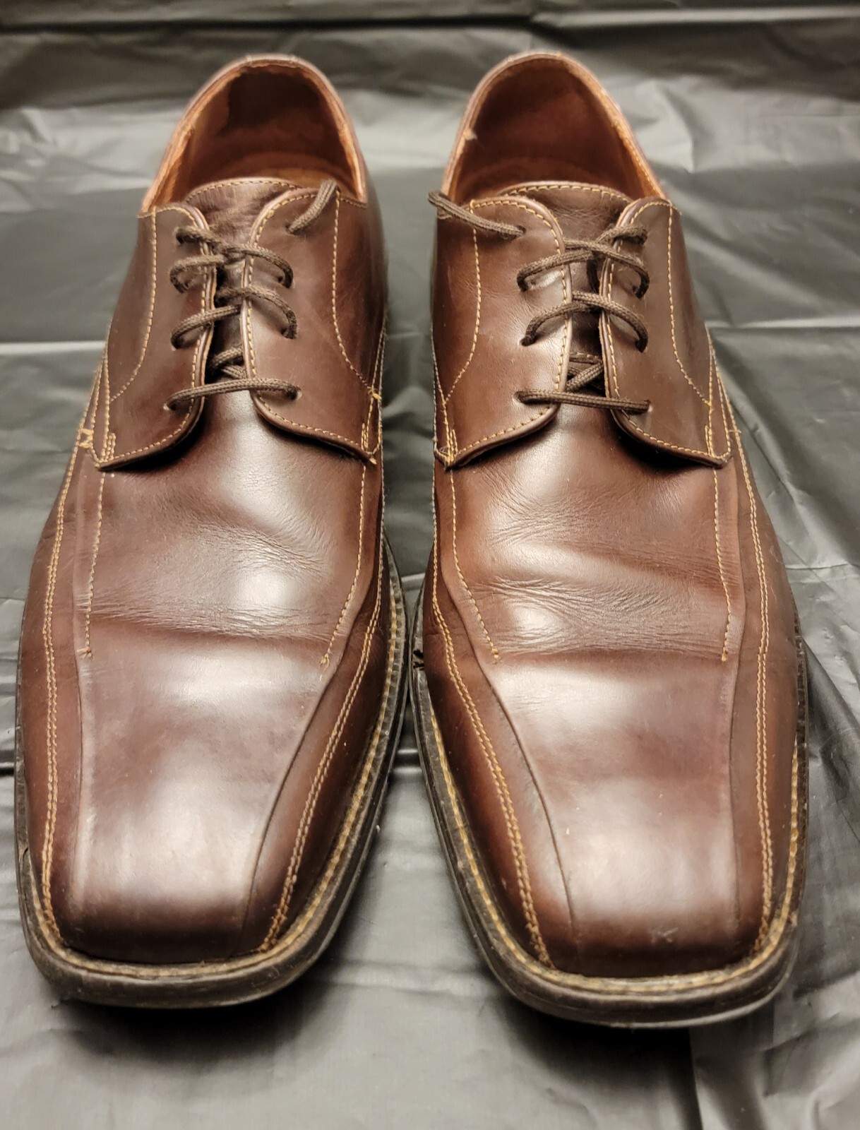 SAOLA Johnston & Murphy Uomo Oxford Marrone Dettaglio Punto Stringato Pelle 12 M 20 6460