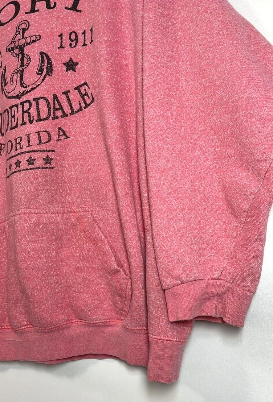 VETEMENTS Felpa con cappuccio rossa Premium JON LAUREN APPAREL taglia Large Fort Lauderdale Fl