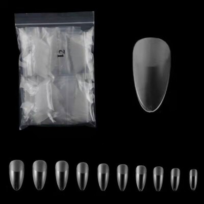 500 Mandel Press-On Tips voll-matt Click-It Nageltip Fullcover Almond Nails